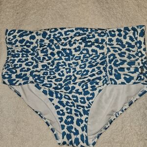 Calvin Klein ruched high waist bikini bottoms, XL